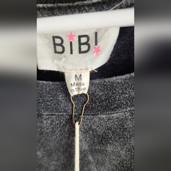 BiBi Washed Black Fringe Top - Picture 2 of 4